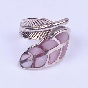 Sterling Silver with Pink Shell Ring